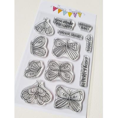 ane's Doodles Clear Stamps - Butterflies
